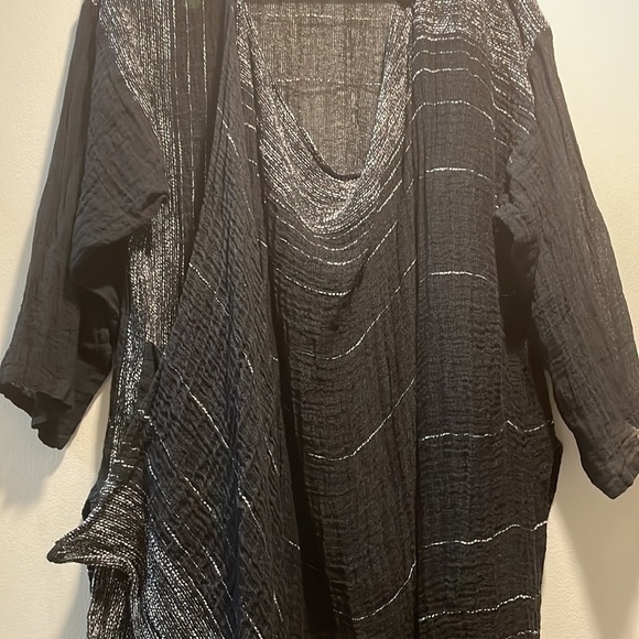 IGOR Dobranic Delicate Knitwear Criss Cross Sweater Tunic Asymmetrical Luscious - Picture 9 of 14
